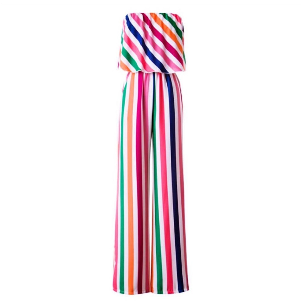 Striped jumpsuit